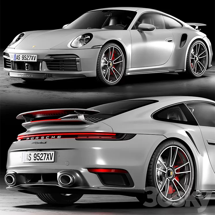 Porsche 911 Turbo S 3D Model Free Download