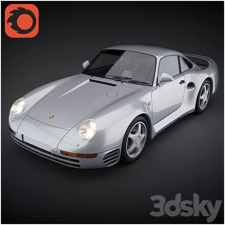 Porsche 959 3D Model
