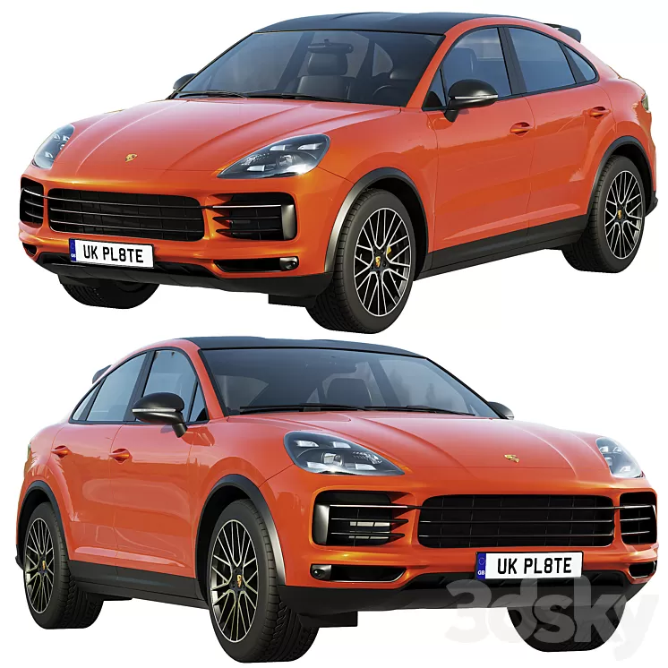 Porsche Cayenne Coupe turbo 2019 3D Model