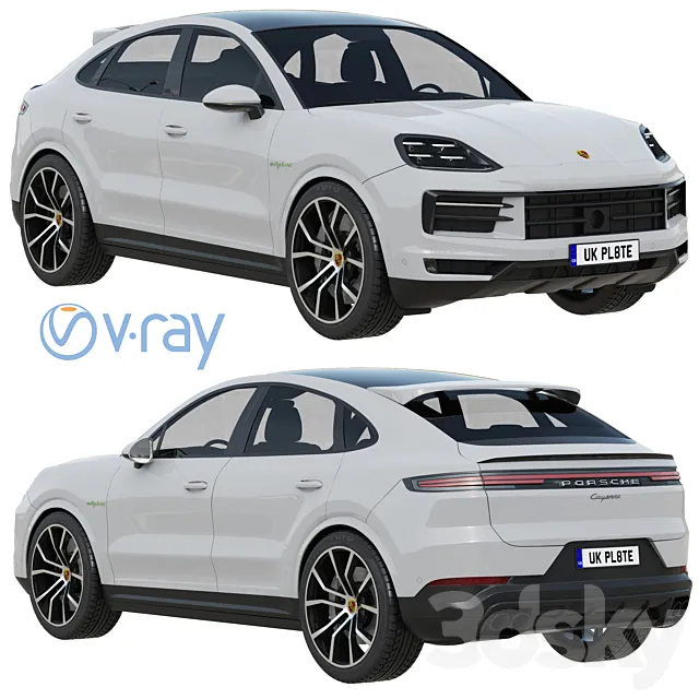 Porsche Cayenne E-Hybrid Coupe 2024 3D Model