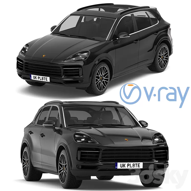 Porsche Cayenne S 2019 3D Model