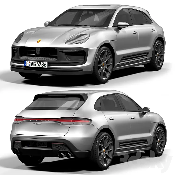 Porsche Macan T 3D Model Free Download
