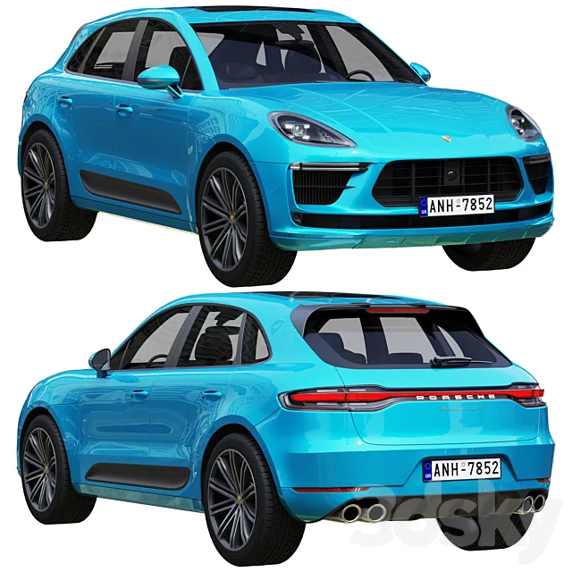 Porsche Macan Turbo 2020 3D Model