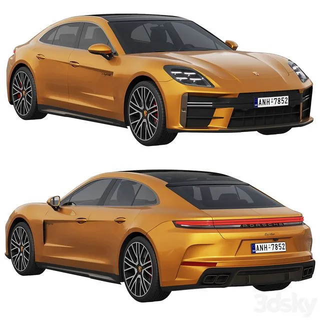 Porsche Panamera Turbo E-Hybrid 2024 3D Model