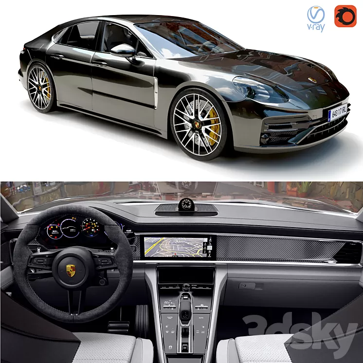 Porsche Panamera Turbo s 3D Model