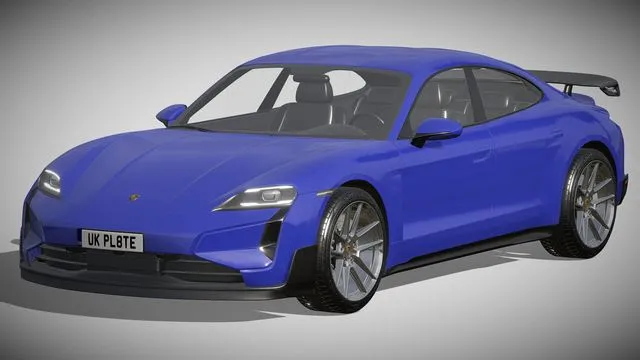 Porsche Taycan Turbo GT 2024 3D Model