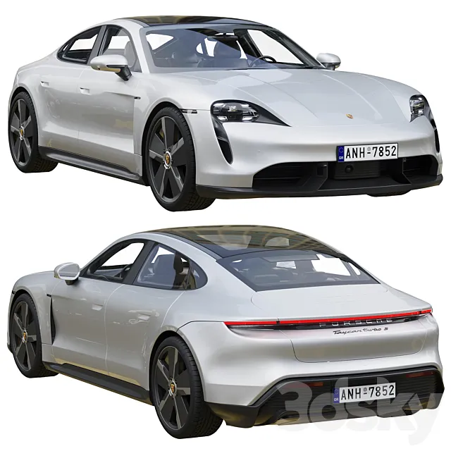 Porsche Taycan Turbo S 3D Model