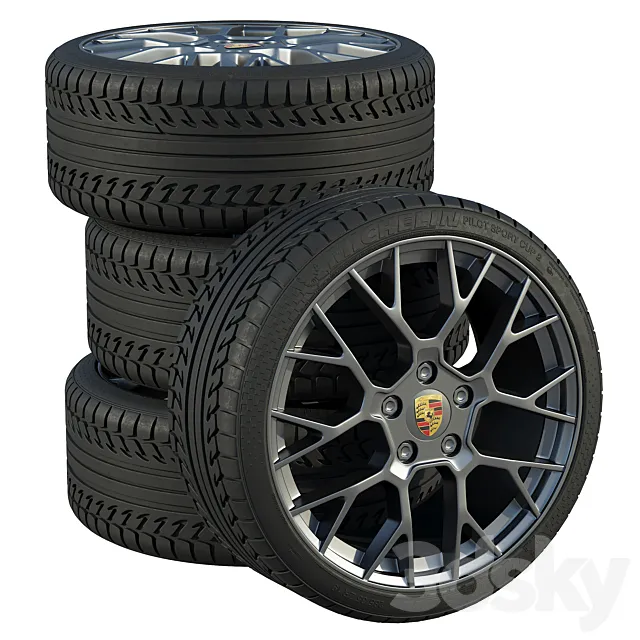 PORSCHE Wheels 3D Model