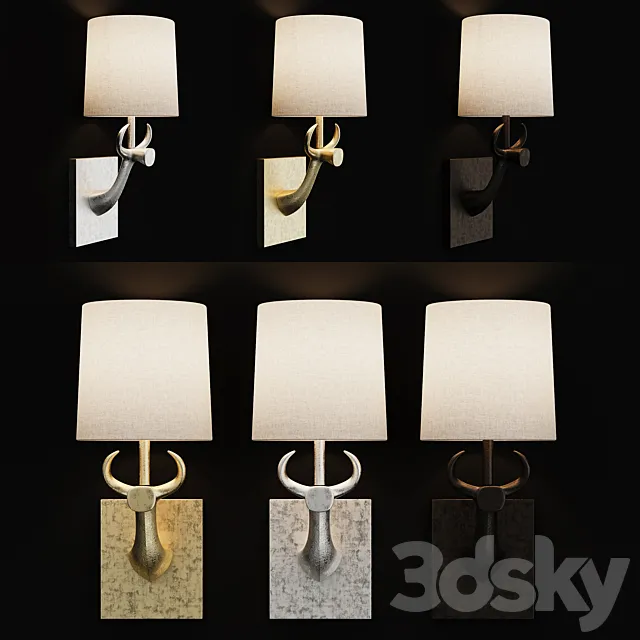 Porta romana cow bra 3D Model