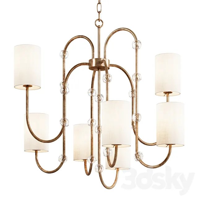 Porta Romana Emile Ceiling Light 3D Model Porta Romana Emile Ceiling Light 3D Model