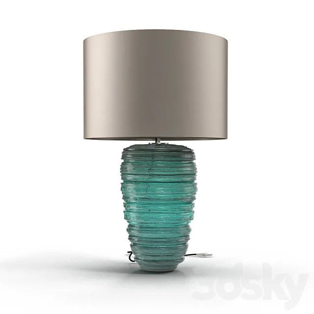 Porta Romana GLB32 THREAD LAMP Turquoise 3DModel