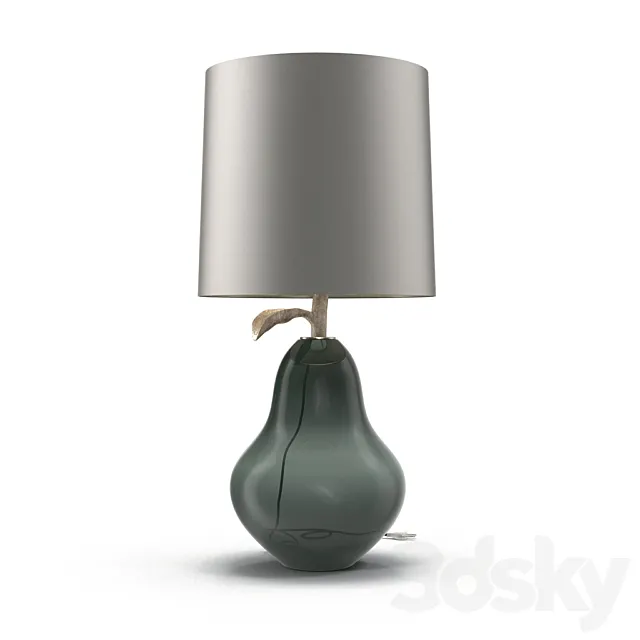 Porta Romana GLB45 PEAR LAMP Charcoal 3D Model