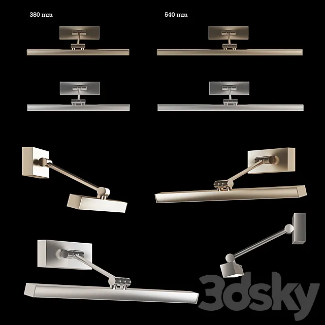 Porta romana picture wall light 3D Model