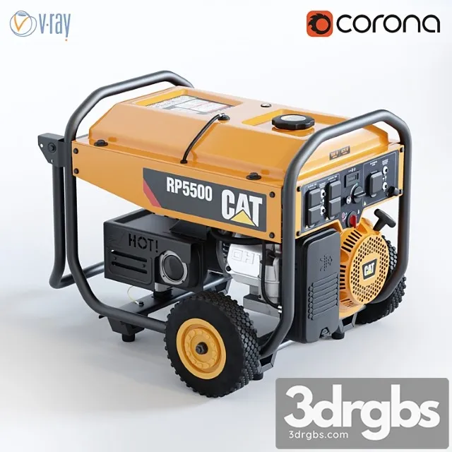 Portable generator cat rp 5500 3D Model Download