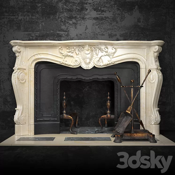 Portal fireplac 3D Model