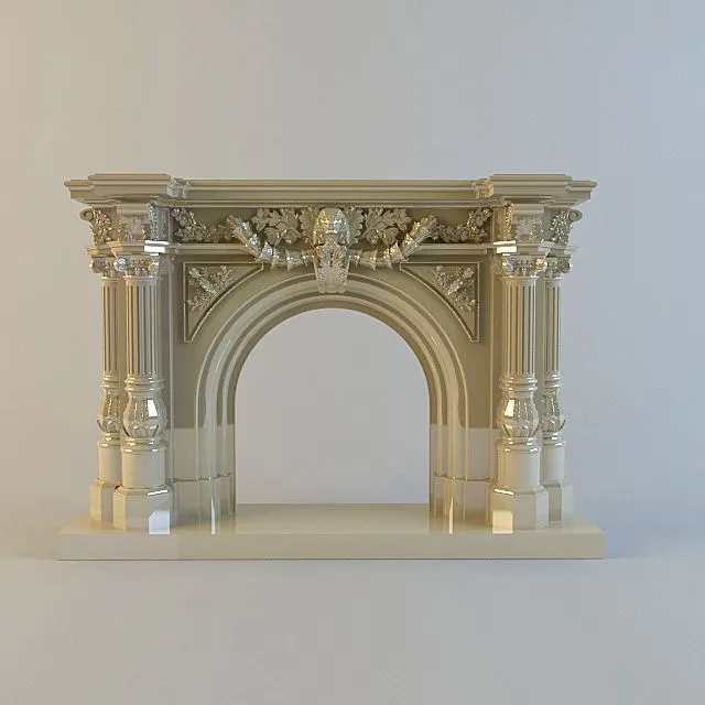 Portal fireplace 3D Model