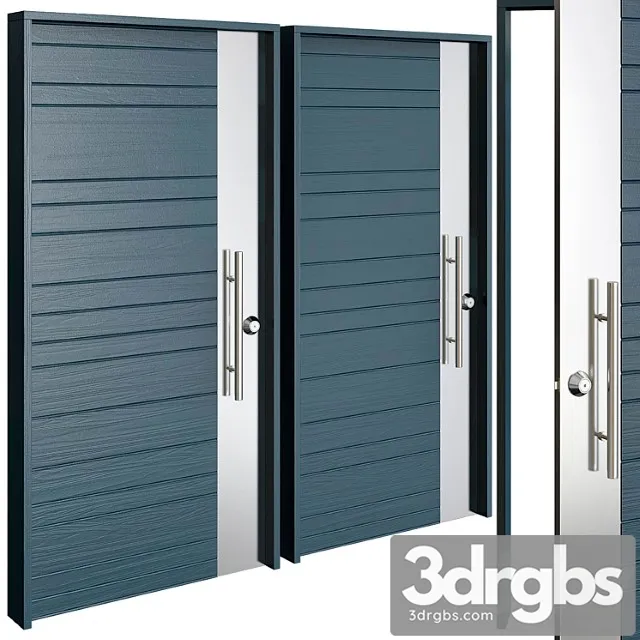 Porte contemporaine alpha 3D Model Download