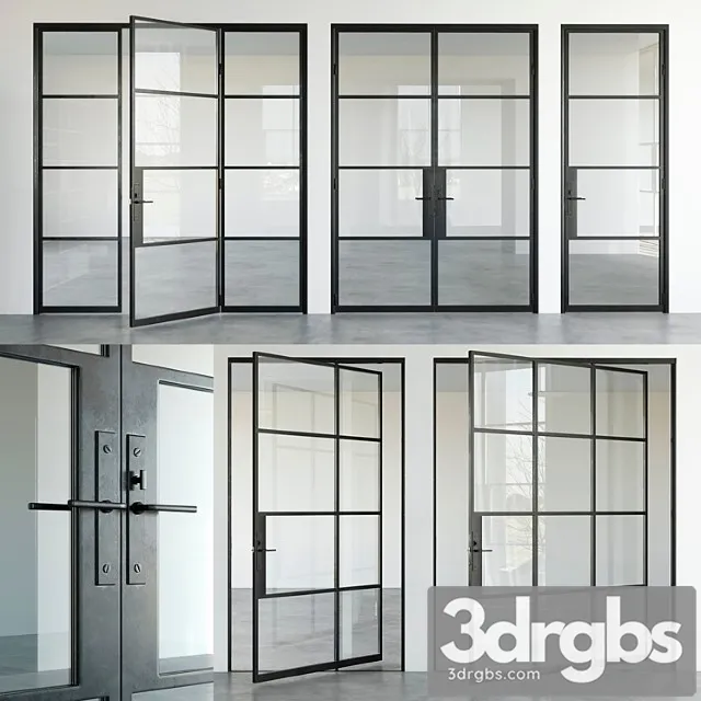 Portella Steel Doors 3D Model Download