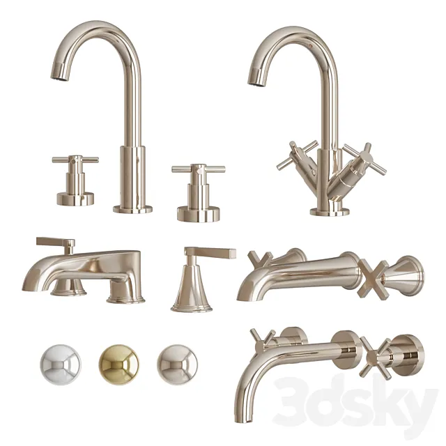 Porter Faucet Set 3D Model