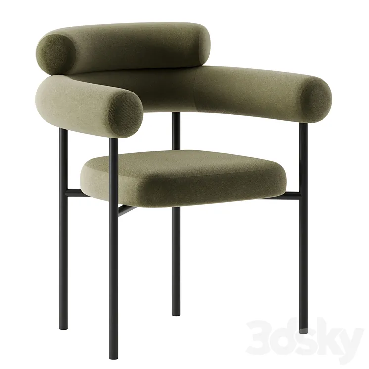 Portia Dining Chair by Nuevo 3D Model Free Download