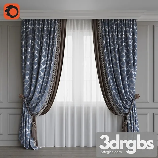 Portiere classic 3 blue Portiere classic 3 blue