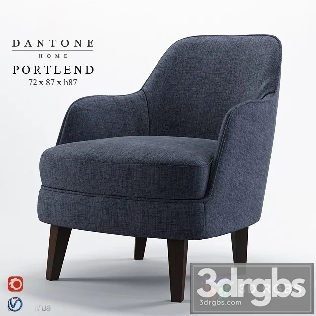 Portlend Dantone Armchair 3D Model Download