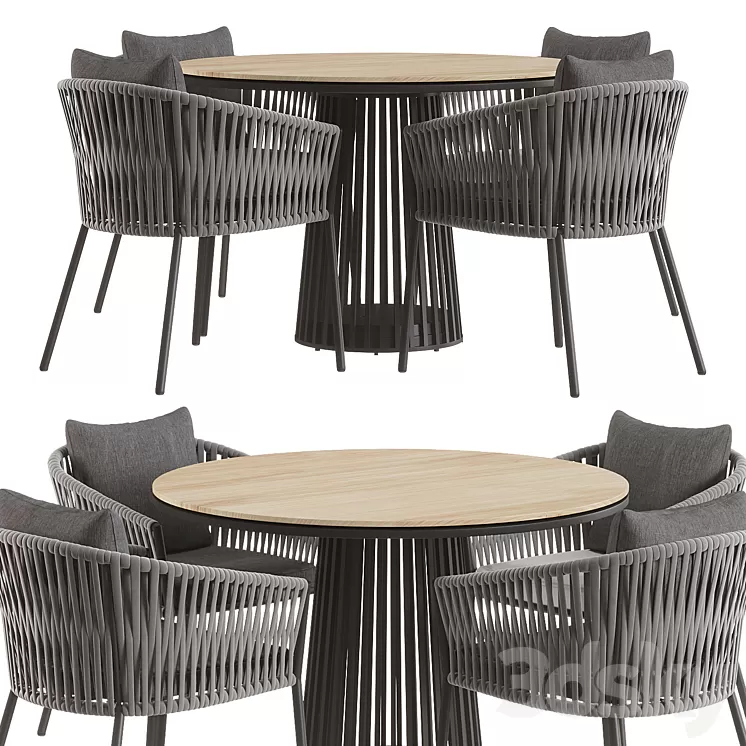 Porto Dining Chair 3D Model Free Download