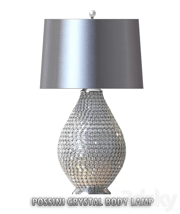 Possini Crystal lamp 3D Model Possini Crystal lamp 3D Model