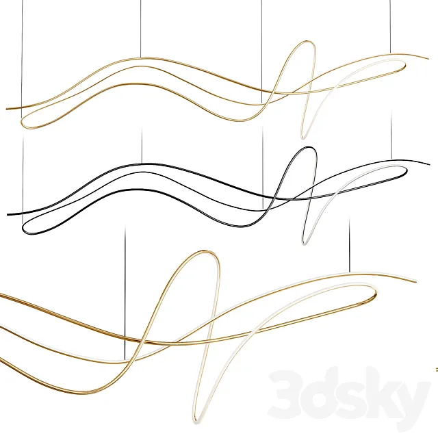 Post Modern Art LineLamp 3D Model