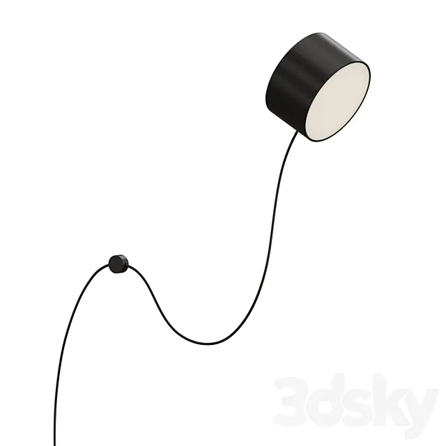 Post Wall Lamp 3D Model Post Wall Lamp 3D Model