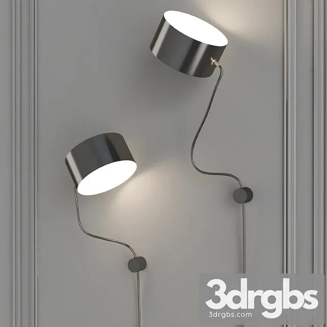 Post wall lamp 3D Model Download