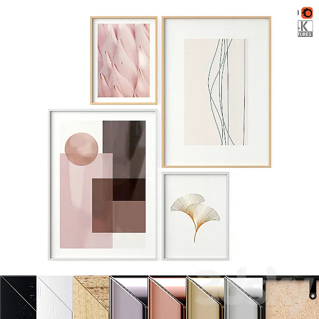 Poste Set “Graphic Overplay” 3D Model Poste Set “Graphic Overplay” 3D Model