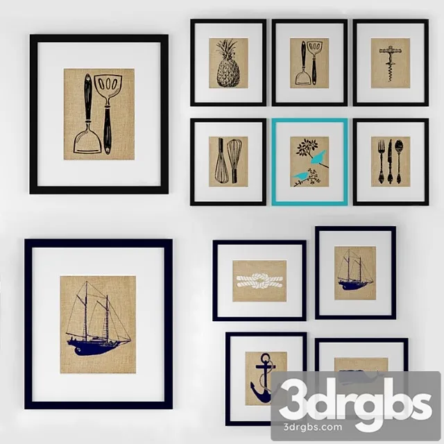 Poster Set 1 3D Model Download