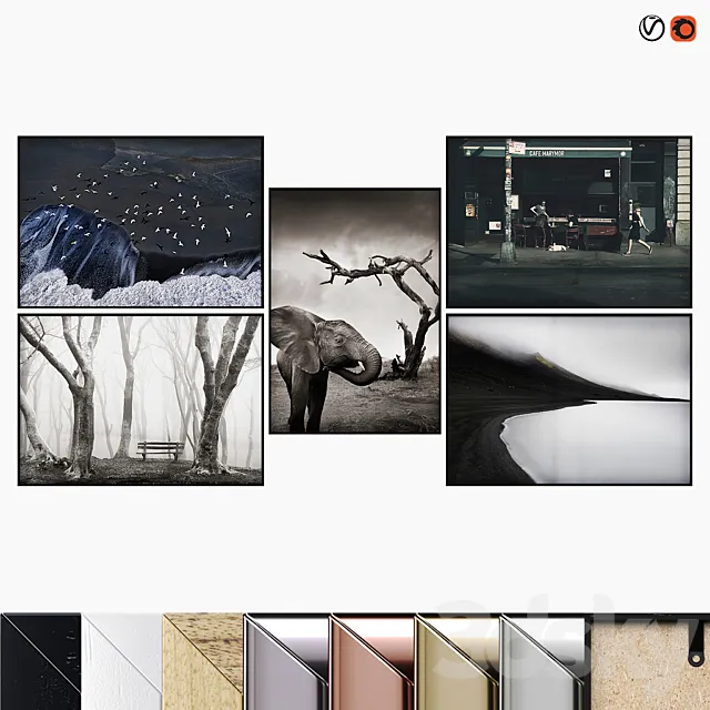 Poster Set “Norrhassel” 3DModel