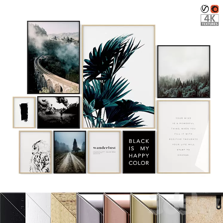 “Poster Set “”Road””” 3D Model