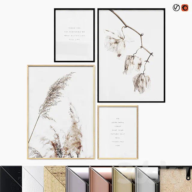 Poster Set “You Future Self” 3D Model