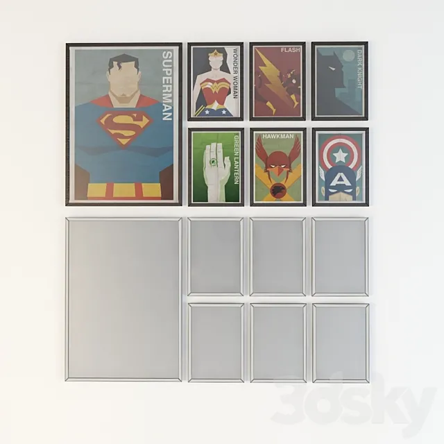 posters 3DModel