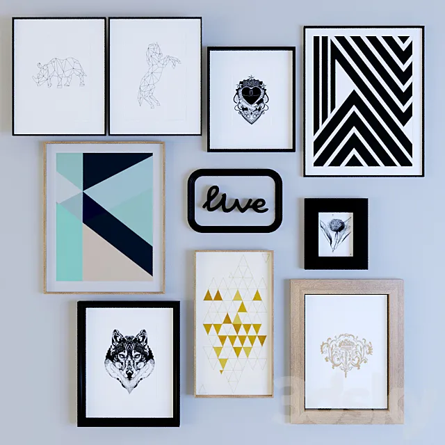 Posters 3DModel Posters 3DModel