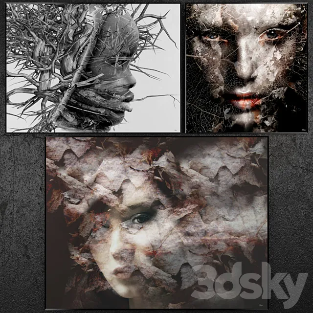 Posters abstract | set 28 3DModel Posters abstract | set 28 3DModel