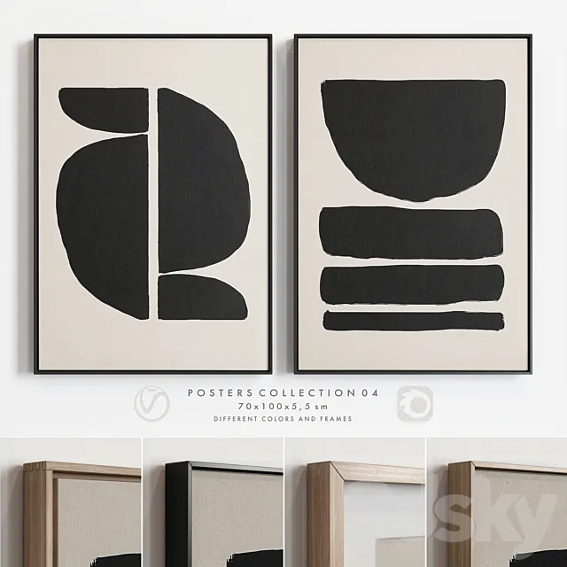 Posters Collection 04 3D Model