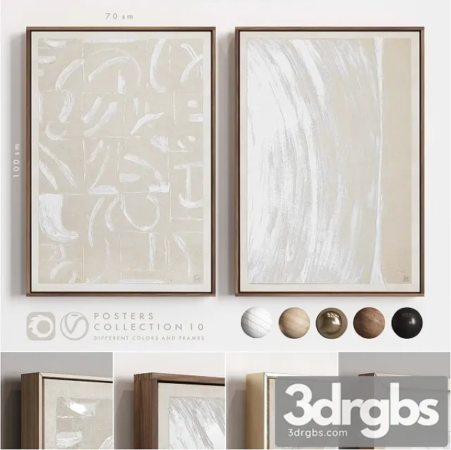 Posters Collection 10 3D Model Download