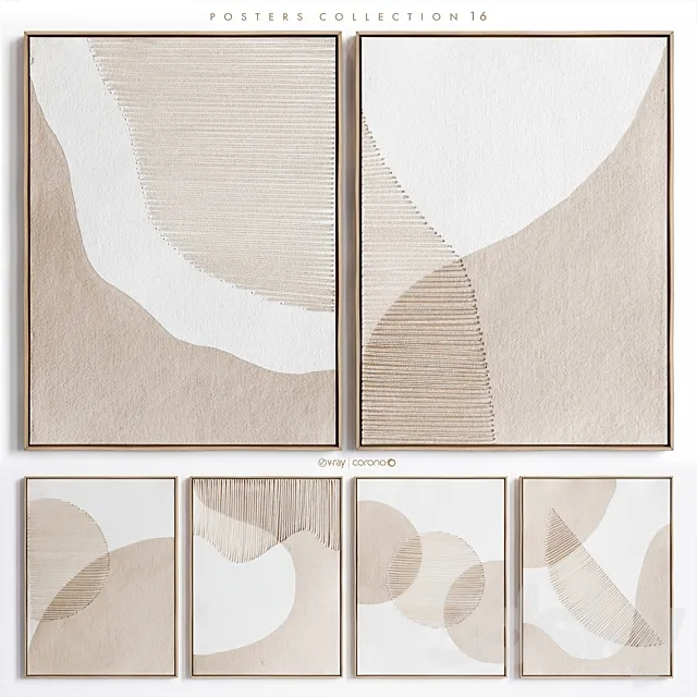 Posters Collection 16 3D Model