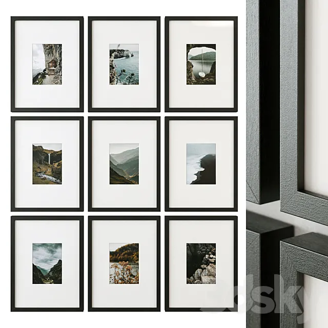 Posters. Nature 3D Model