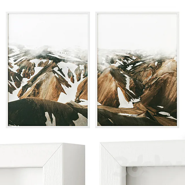 Posters. Nature 3D Model