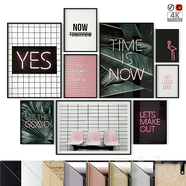 Posters Neon 3DModel Posters Neon 3DModel