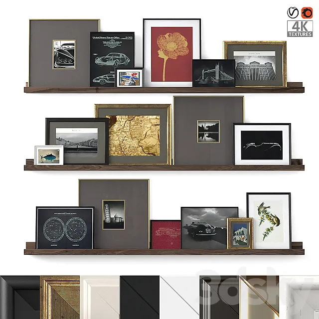 Posters On The Shelves 04 3DModel Posters On The Shelves 04 3DModel