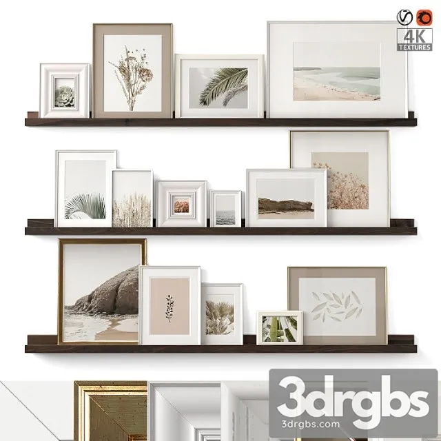 Posters On The Shelves 05 3D Model Download