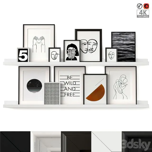 Posters On The Shelves 07 3D Model