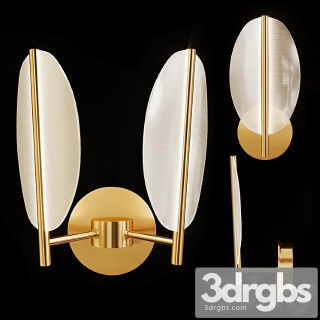 Postmodern led wall lamp praia 3D Model Download