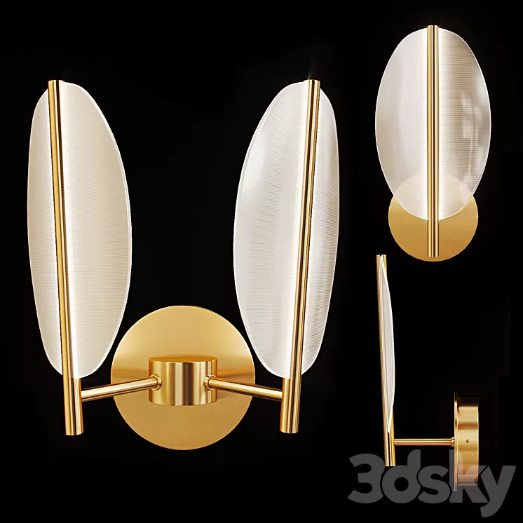 Postmodern LED wall lamp PRAIA 3D Model Postmodern LED wall lamp PRAIA 3D Model